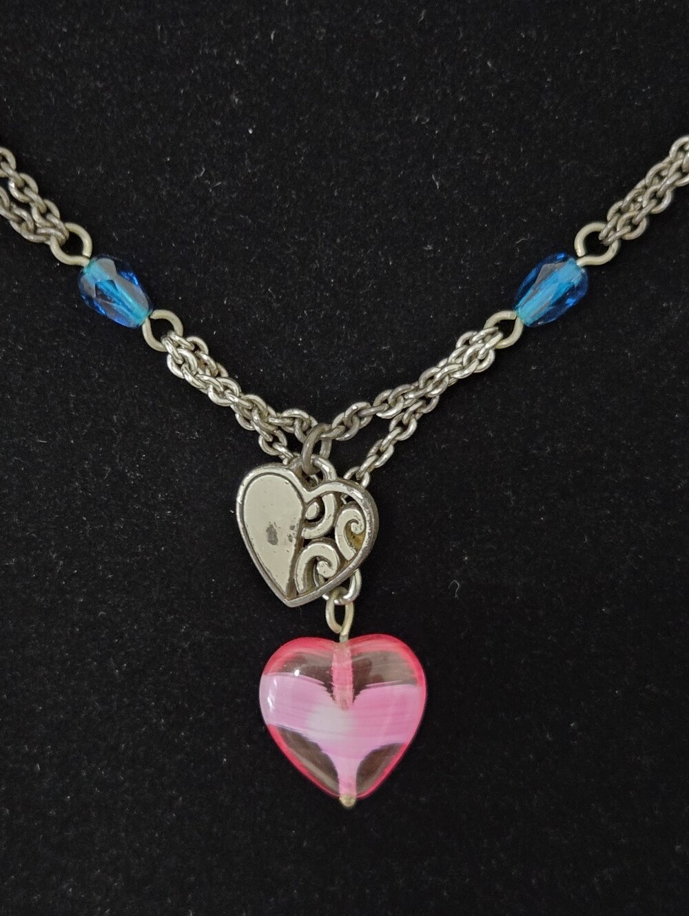 ✨ Retired Brighton Whimsical Multi-Strand Heart Necklace ✨